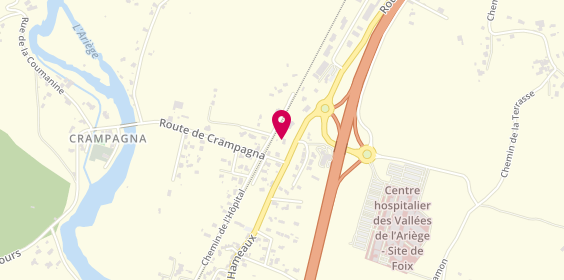 Plan de LARDOUX DESMICHELS Béatrice, 1 Route de Varilhes, 09000 Saint-Jean-de-Verges