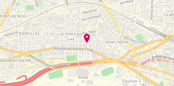 Plan de MORENO RUIZ Sophie, Place Regouffre, 83200 Toulon