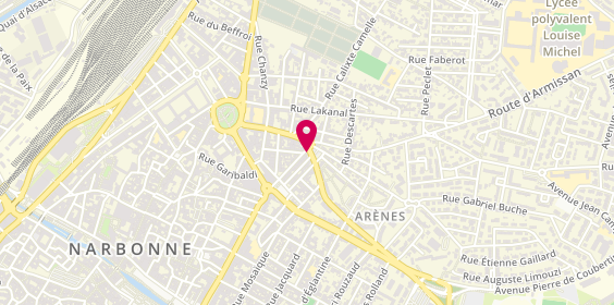 Plan de Anne Alary TARBOURIECH, 24 Rue Alger, 11100 Narbonne