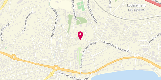 Plan de DIEUDONNE SCHEER Sandrine, 133 Boulevard de la Gâche, 13600 La Ciotat