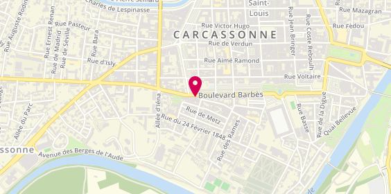 Plan de SAMOUILLER Germain, 89 Boulevard Barbès, 11000 Carcassonne