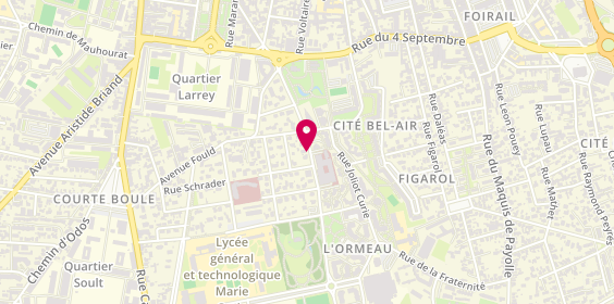 Plan de DUPRAT CASTERAN Christine, Residence de l'Ormeau
1 Rue Jean Rostand, 65000 Tarbes
