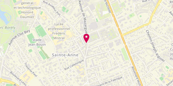 Plan de LANARD Anne Claire, 404 Avenue de Mazargues, 13008 Marseille