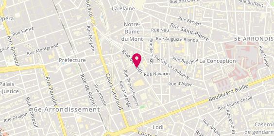 Plan de GUERIN Sarah, 40 Rue de Lodi, 13006 Marseille
