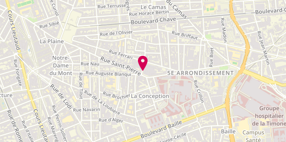 Plan de MORET Cécile, 8 Rue Vitalis, 13005 Marseille