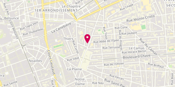 Plan de DERRIEN Exbrayat Thérèse, 86 Rue Saint-Savournin, 13001 Marseille