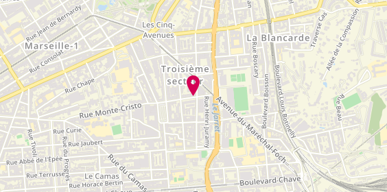 Plan de LEFEVRE Céline, 21 Rue des Orgues, 13004 Marseille