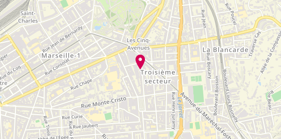 Plan de HELUA BERDAH Lior, Orthophoniste
10 Boulevard Georges Clemenceau, 13004 Marseille
