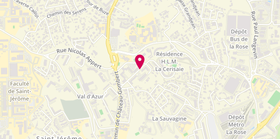 Plan de CASTANET RICARD ISABELLE, Orthophoniste
Résidence Les Balustres
19 Place du Gaillardet, 13013 Marseille