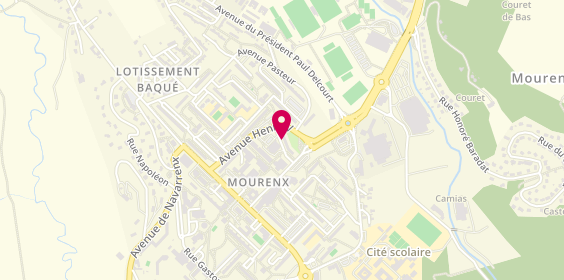 Plan de LANUSSE LOUSTALOT Marie Helene, 6 Rue du Maréchal Leclerc, 64150 Mourenx