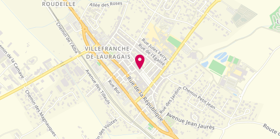 Plan de BRUDI Bénédicte, 14 Place Gambetta, 31290 Villefranche-de-Lauragais