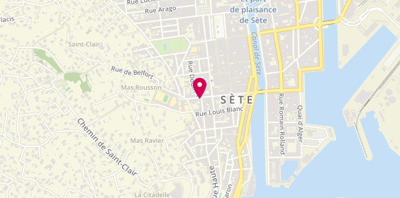 Plan de BERNARD Valérie, 2 Rue Grande Rue Haute, 34200 Sète