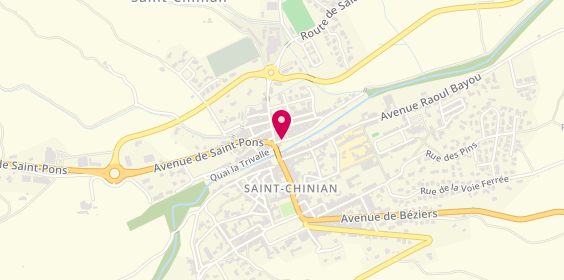 Plan de CHAPPERT Nathalie, 4 Quai de Villeneuve, 34360 Saint-Chinian