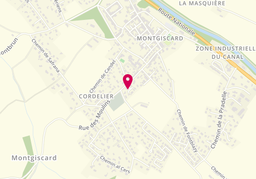 Plan de GROSBOIS Elise, 2 Place du Moulin, 31450 Montgiscard