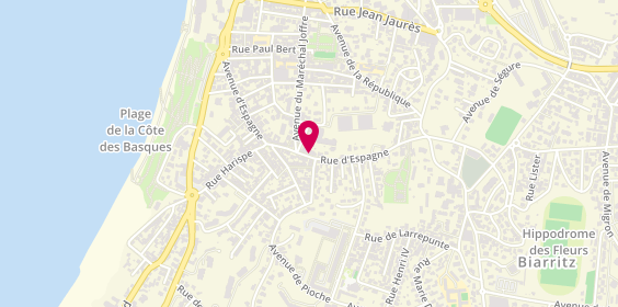 Plan de MOLLIERE Anaïs, Espace Diorama
Boulevard de Cascais
Quartier Kleber, 64200 Biarritz