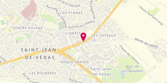Plan de DIDIERJEAN ALLIEU Eve, 16 Route de Montpellier, 34430 Saint-Jean-de-Védas