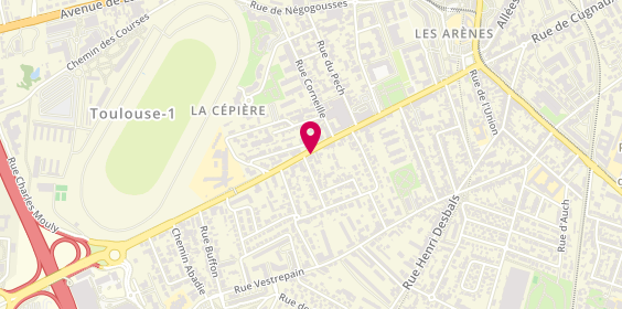 Plan de DECHAMPS Bérénice, 348 Route Saint Simon, 31100 Toulouse