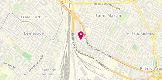 Plan de BENIGNI Olivia, 39 Rue Pomier Layrargues, 34070 Montpellier