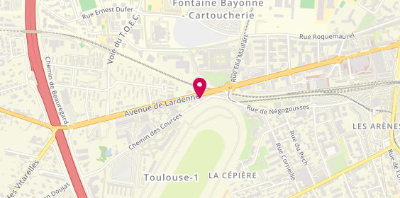Plan de Marie GUIRAUD Orthophoniste, 4 chemin des Courses, 31100 Toulouse