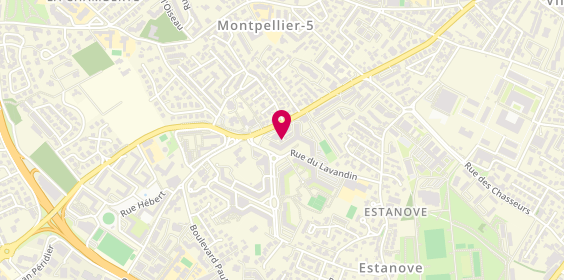Plan de TREFFEL Valérie Yvonne Ida, 8 Rue de l'Escoutadou, 34070 Montpellier