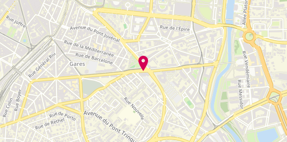 Plan de LEFRANCOIS Astrid, Cabinet Medical de l'Ecu
A105
78 Boulevard de Strasbourg
Rue Chaptal, 34000 Montpellier