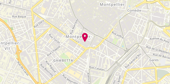 Plan de POLLIN Marie José, 9 Rue Castilhon, 34000 Montpellier