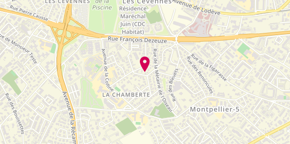Plan de POQUET Claire, Résidence Les Romarins
497 Avenue Saint Clement, 34070 Montpellier