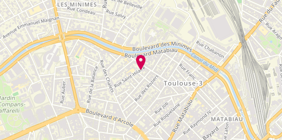 Plan de FONTAINE LABATUT JORDANE, 38 Rue Saint Hilaire, 31000 Toulouse
