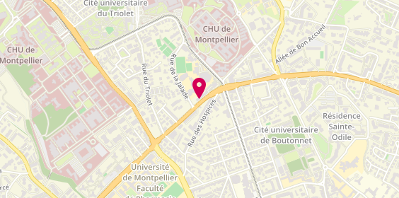 Plan de CARLES Delphine, 315 avenue Frédéric Sabatier d'Espeyran, 34090 Montpellier