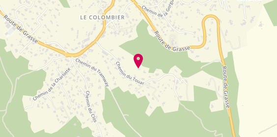 Plan de AOUATE Marie, Chemin du Touar
2085 Route Departement.qrt Colombier, 06330 Roquefort-les-Pins
