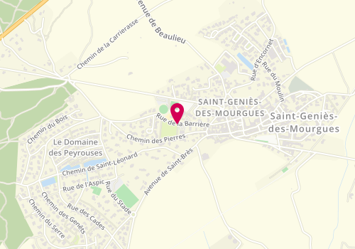 Plan de GUILLOT Valérie, 358 Rue de la Barriere, 34160 Saint-Geniès-des-Mourgues