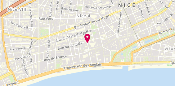 Plan de PERREAUT Brigitte, 16 Rue du Congrès, 06000 Nice