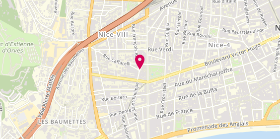 Plan de JAUBERT Sandrine, 56 Rue Saint Philippe, 06000 Nice
