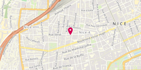 Plan de MERLIN Laurence, 15 Rue Verdi, 06000 Nice