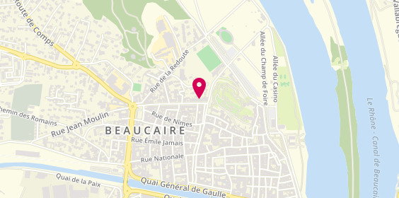 Plan de GABRIAC Fabienne, 47 Boulevard Marechal Joffre, 30300 Beaucaire
