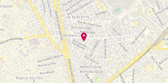 Plan de ORCEL Sophie, 15-17 Rue de la Casernette, 30900 Nîmes