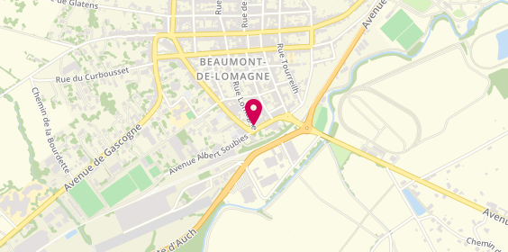Plan de LAFONT Audrey, 1 Rue Lomagne, 82500 Beaumont-de-Lomagne