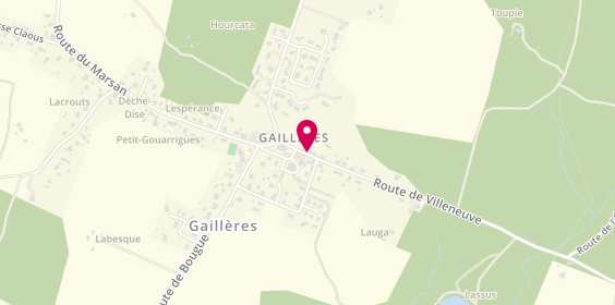 Plan de SAVARIT Alexandra, 105 Route de Villeneuve, 40090 Gaillères