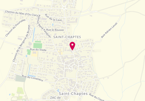 Plan de Pole Santé de Saint-Chaptes, 2 Rue Claux Augier, 30190 Saint-Chaptes