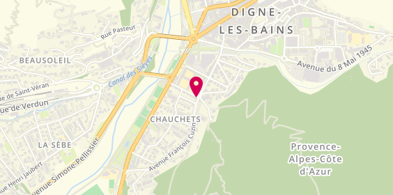 Plan de MATHOU HUET Christine, 8 Ter Rue Jules et Alexandre Arnoux, 04000 Digne-les-Bains