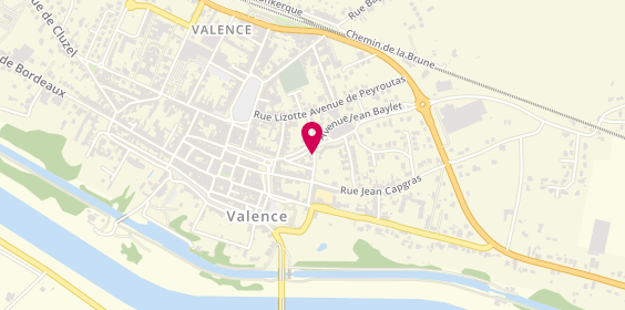 Plan de ALONSO GARCIA Angeline, Maison de Sante
8 Bis Boulevard de Torsiac, 82400 Valence D'agen