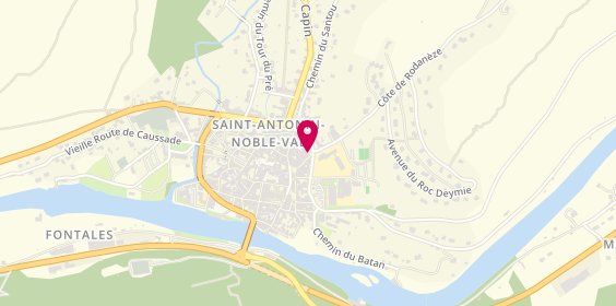 Plan de CHABRIAIS Amélie, 1 Place des Cordeliers, 82140 Saint-Antonin-Noble-Val