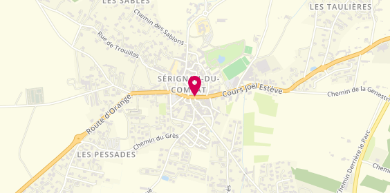 Plan de HOUSSIN Agnès, Scm Amo
1 Cours Joel Estève, 84830 Sérignan-du-Comtat