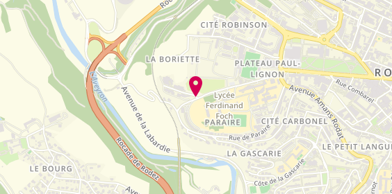 Plan de MOUYSSET Cécile, Résidence la Boriette
2 Rue Vieussens, 12000 Rodez