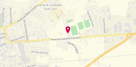 Plan de STUYK BOUGET Joëlle, 2 Rue des Freres Trussants, 47110 Sainte-Livrade-sur-Lot