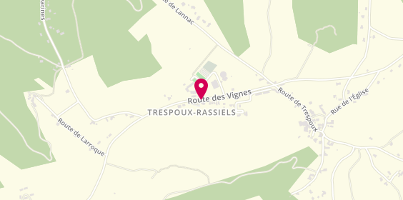 Plan de COURRIER Delphine, Maison de Sante
3135 Route des Vignes, 46090 Trespoux-Rassiels
