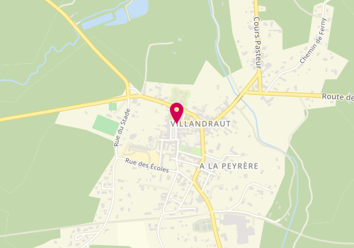 Plan de DUBOURG Véronique, 13 Place du General de Gaulle, 33730 Villandraut