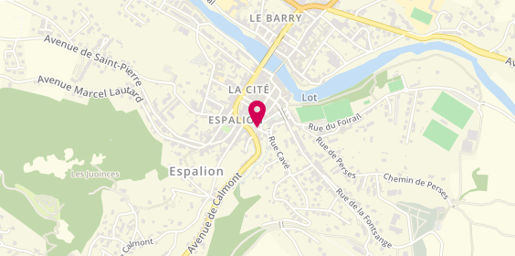 Plan de BATTUT Valérie, Cabinet d'Orthophonie
Le Colysee A
9 Boulevard de Guizard, 12500 Espalion