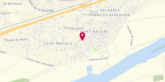 Plan de BARRE Anne Claire, 15 Allée Tourny, 33490 Saint-Macaire