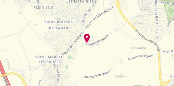 Plan de ZAVADA Solenne, Cabinet d'Orthophonie
135 Chemin des Boeufs, 26740 Saint-Marcel-lès-Sauzet